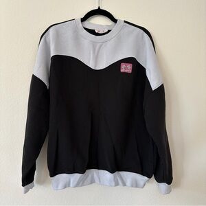 Black and Gray Sweatshirt with Barbie Logo